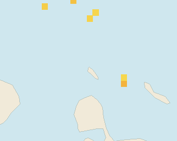 Satellite floating-algae map near Aruba Palm and Eagle Beach, May 2026 (opens full map image in a new tab)