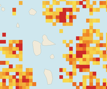 Satellite floating-algae map near Guadeloupe Atlantic Coast, May 2026 (opens full map image in a new tab)