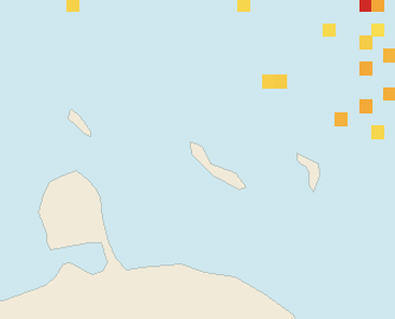 Satellite floating-algae map near Curacao West Coast, Jun 2026 (opens full map image in a new tab)