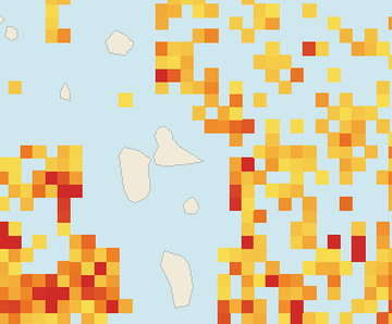 Satellite floating-algae map near Guadeloupe Atlantic Coast, Jun 2026 (opens full map image in a new tab)