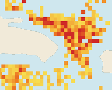 Satellite floating-algae map near Punta Cana and Bavaro, Jun 2026 (opens full map image in a new tab)