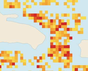 Satellite floating-algae map near Punta Cana and Bavaro, Jul 2026 (opens full map image in a new tab)