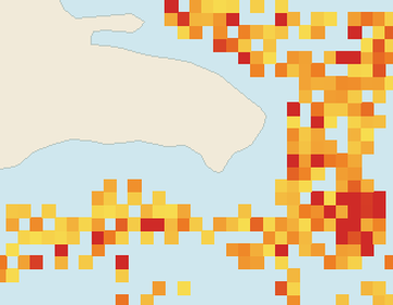 Satellite floating-algae map near Bayahibe, Aug 2026 (opens full map image in a new tab)