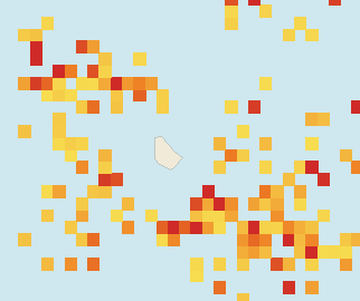 Satellite floating-algae map near Eastern Barbados, Sep 2026 (opens full map image in a new tab)