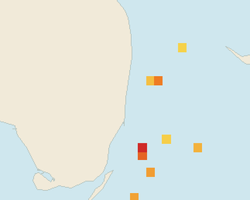 Satellite floating-algae map near Fort Lauderdale, Sep 2026 (opens full map image in a new tab)