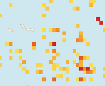 Satellite floating-algae map near Grand Turk, Sep 2026 (opens full map image in a new tab)