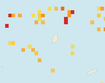 Satellite floating-algae map near Grand Anse, Sep 2026 (opens full map image in a new tab)