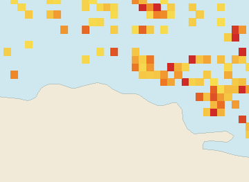 Satellite floating-algae map near Puerto Plata and Cabarete, Sep 2026 (opens full map image in a new tab)