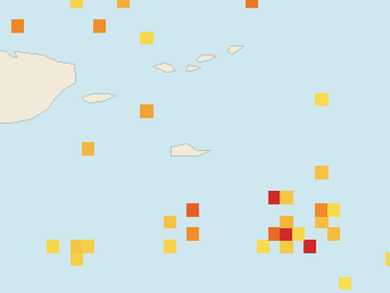 Satellite floating-algae map near St. Croix, Sep 2026 (opens full map image in a new tab)